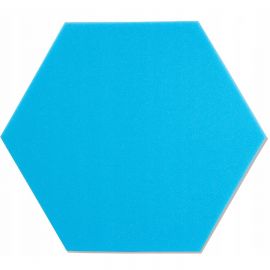 Akustická samozhášivá pěna Hexagon modrá 50x50x5 cm