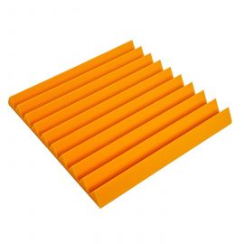 Akustický panel 50x50x5 cm oranžový samozhášivý nehořlavý