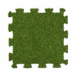 Antivibrační protiskluzová pryžová podložka trávník 6mm 60x60cm puzzle