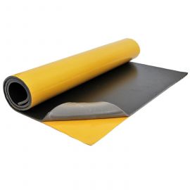 Samolepící zvukotěsná pěna 10 mm 25x100 cm s vrstvou černé fólie LT10